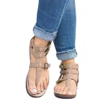 Ankle Strap Buckle Flip Flop Gladiator Thong Flat Sandals