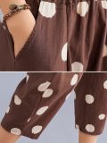 Women Polka Dots Casual Pants