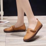 Brown Daily Spring/Fall Flat Heel PU Loafers
