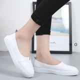 Women PU Flats Casual Comfort Slip On Plus Size Shoes