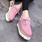 Wedge Heel Lace-Up Spring/fall Loafers