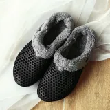 Women Closed Toe Warm Plus Size Slippers Casual Shoes