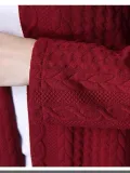 Thickened Long Sleeve Jacket Long Cardigan