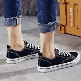 Women Fabric Sneakers Casual Comfort Lace Up Shoes