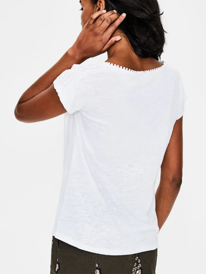 Short Sleeve Plain Casual V Neck Shirts & Tops