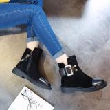 Women Chunky Heel Suede Adjustable Buckle Spring/Fall Daily Boots