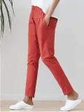 Plus Size Women Cotton And Linen Solid Loose Casual Pants
