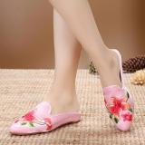 Women Floral Embroidered Slippers Casual Comfort Elegant Shoes