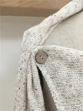 Women Fringed Casual Solid Long Sleeve Cardigan