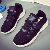 Women Mesh Fabric Sneakers Casual Lace Up Shoes