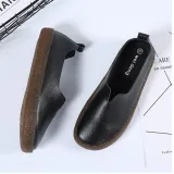 Solid Color Proof-water Platform Casual All Season Flat Heel Loafers