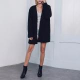 Plus Size Faux Fur Elegant Long Sleeve Pockets Coat
