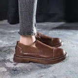 Women Casual Panel Summer Low Heel Oxfords Shoes