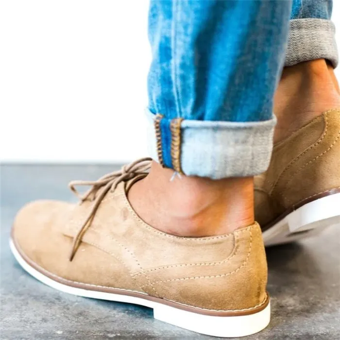 Womens Oxford Shoes Comfort Low Heel Lace-up Daily Loafers