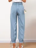 Plus Size Women Plain Casual Bloom Pants