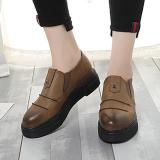Women PU Loafers Casual Comfort Slip On Shoes