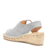Women Arc Suede Espadrille Wedge Sandals