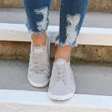 Casual Artificial Suede All Season Flats