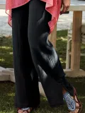 Cotton Plain Casual Pants