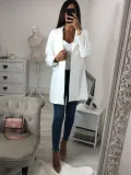 Shawl Collar Long Sleeve Vintage Blazers