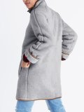 Solid Wool Blend Outdoor Coats