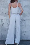 Sexy Spaghetti Strap Wide Leg Jumpsuit