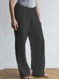 Casual Plain Linen Pants