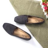 Large Size Solid Flocking Loafers