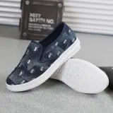 Women Flat Denim Loafers Casual Slip On Shoes
