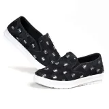 Women Flat Denim Loafers Casual Slip On Shoes