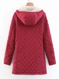 Warm Lined Zipper Pockets Hoodie Coats