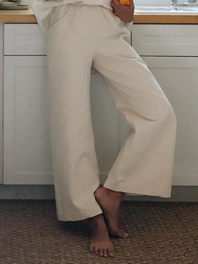 Plain Casual Pants