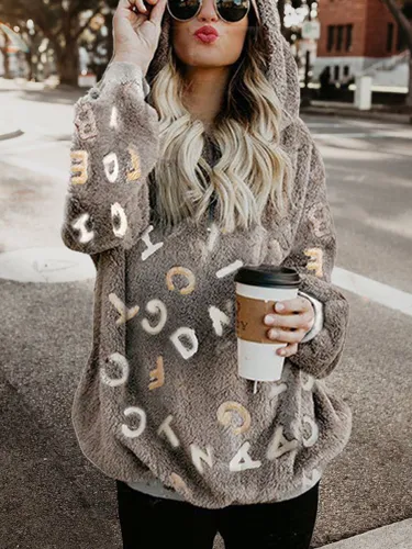 Fleece Sherpa Coat Fuzzy Cashmere Wool Teddy Bear Hoodies