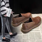 Women Casual Panel Summer Low Heel Oxfords Shoes