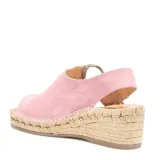 Women Arc Suede Espadrille Wedge Sandals