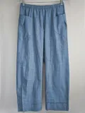 Casual Plus Size Solid Pants With Pockets