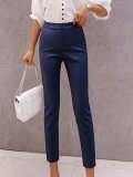 Plus Size Women Plain Casual Pants