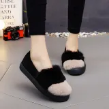 Women Cony Hair Winter Casual Platform Loafers