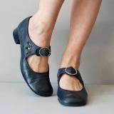 Mary Janes Blue Summer Low Heel Vintage  Women Shoes
