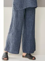 Solid Casual Pants