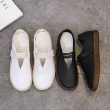 Women PU Flat Loafers Casual Comfort Magic Tape Shoes