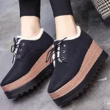 Wedge Heel Lace-Up Spring/fall Loafers