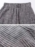 Plus Size Women Striped Casual Pants
