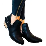 Women PU Booties Casual Comfort New Fashion Thick Shoes