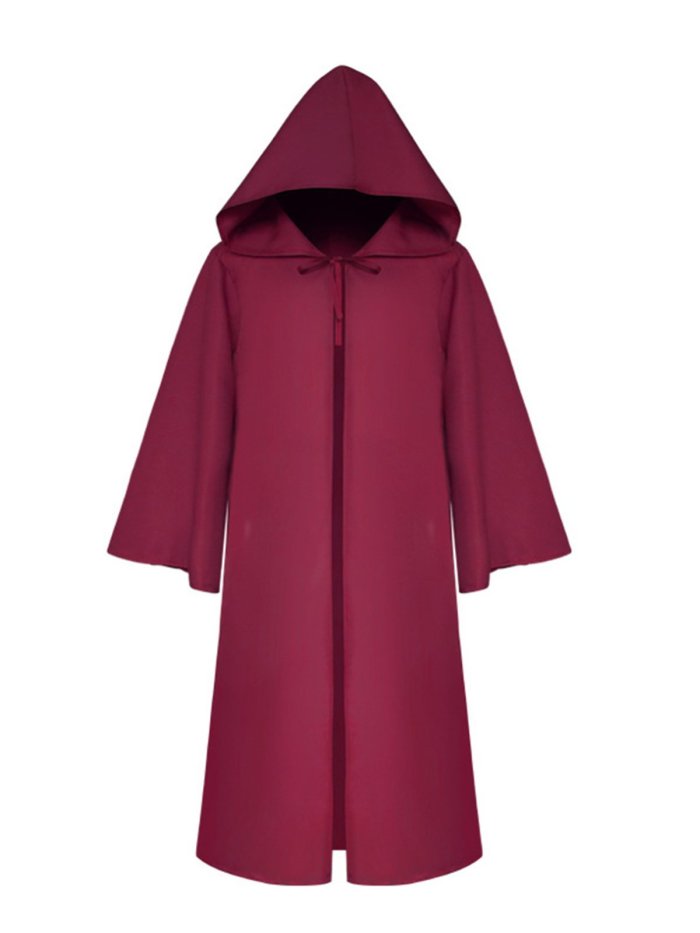 Halloween Solid 3/4 Sleeve Casual Plus Size Coats