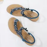 Rhinestone Clip Toe Bohemia Sandals