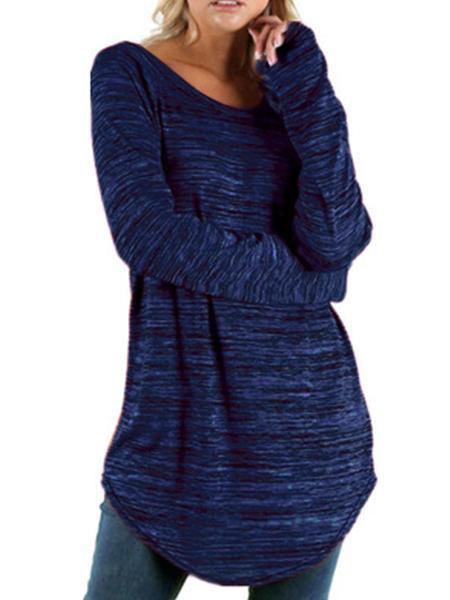Round Neck Long Sleeve Top