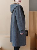 Thickened Plus Size  Appliqued Coats