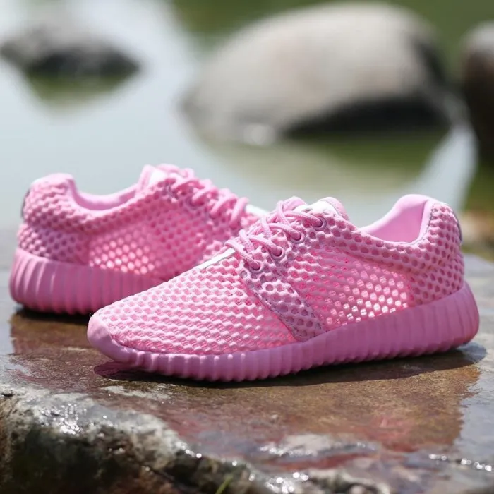 Women Mesh Fabric Sneakers Casual Breathable Durable Outdoor Shoes