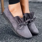 Women's Flat Shoes Round Toe Casual Bowknot Non-slip Flats